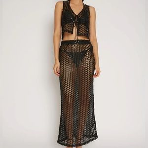 Rahi Crochet Sparkley Cover Up Set
